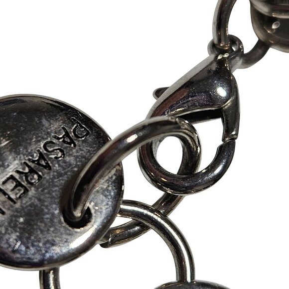 Elegant Two Tone Circular Link Statement Bracelet Pasarella Colombia Fashion - Picture 4 of 7